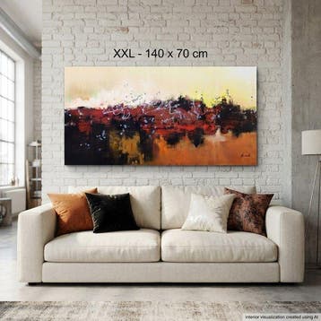 Monika Spiewak - Abstract - Oil Painting Stretched On The