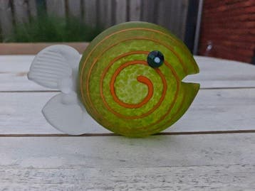 Borowski - Sculpture, Geblazen glazen vis - 11 cm - Verre, Antiquités & Art