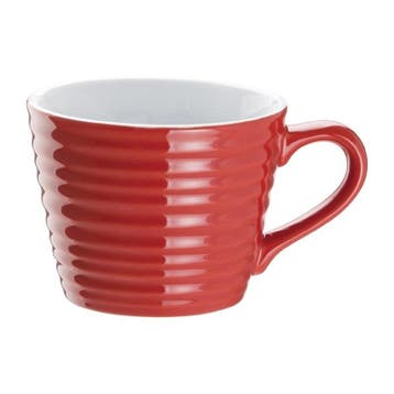 Mokken | CAFÉ | Keramiek | Rood | 23cl | 6 Stuks |, Verzenden