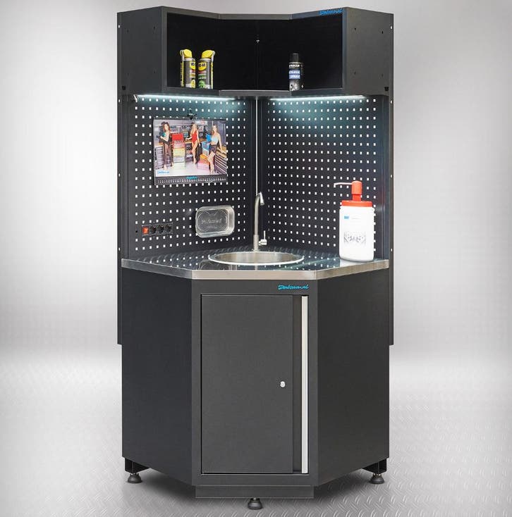 Datona Werkplaatsinrichting PREMIUM hoekwerkbank met RVS, Doe-het-zelf en Bouw, Werkbanken, Ophalen of Verzenden