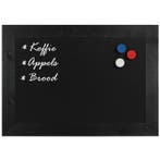 Krijtbord Magnetisch Hout Zwart 50x70 cm, Verzenden, Nieuw
