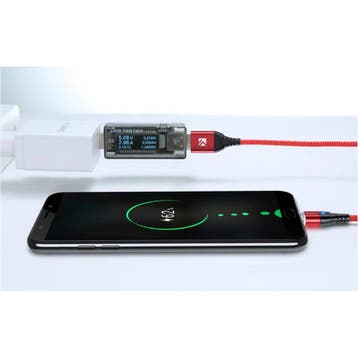 USB-C Magnetische Oplaadkabel 1 Meter Type C - Gevlochten, Télécoms, Téléphonie mobile | Chargeurs pour téléphone, Verzenden