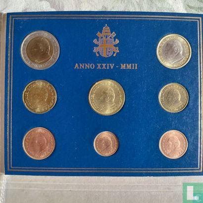Vaticaan jaarset 2002, Timbres & Monnaies, Monnaies | Europe | Monnaies euro, Envoi