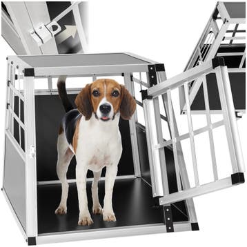 Hondenbench single met rechte achterwand - 54 x 69 x 50 cm, Dieren en Toebehoren, Verzenden, Nieuw