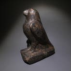 Oud-Egyptisch granodioriet Horusvalk-Sculptuur. 19,5 cm