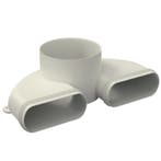 EasyFlex Renson - Dubbele ventielaansluiting - Ø 125mm, Verzenden, Nieuw