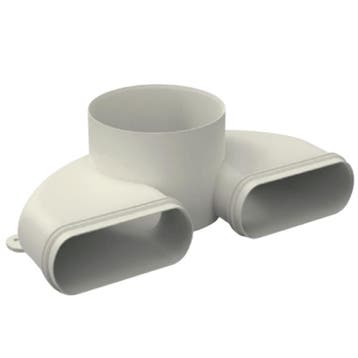EasyFlex Renson - Dubbele ventielaansluiting - Ø 125mm, Verzenden, Nieuw