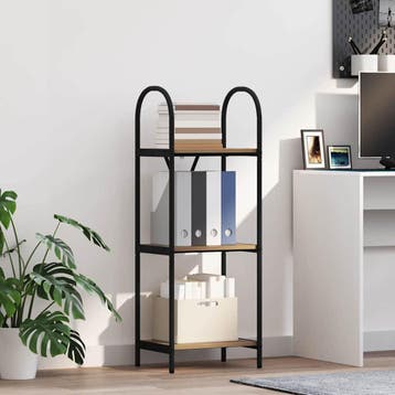 vidaXL Boekenplank 3-laags 40 x 30 x 109 cm Bewerkt hout, Verzenden