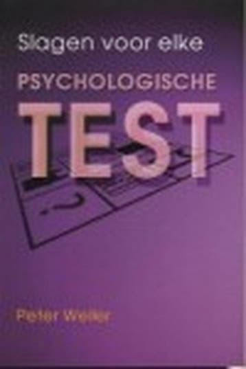 Slagen voor elke psychologische tst 9789038910987 P. Weiler, Verzenden, P. Weiler