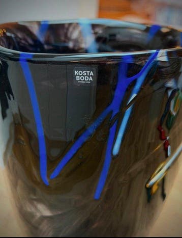 Kosta Boda - Anna Ehrner - Vaas - Glas - Kosta Boda Contrast