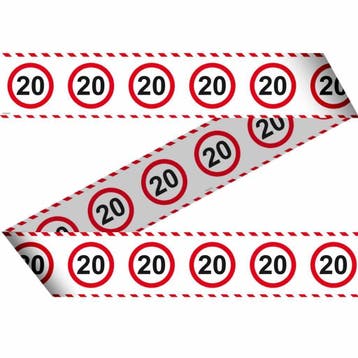 Afzetlint 20 Jaar Verkeersbord 15m, Verzenden, Nieuw