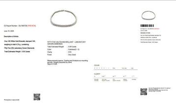 Sans prix de réserve - Bracelet de tennis - 14 carats Or