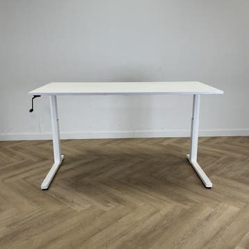 Ahrend slingerbureau 160x80 cm,  wit, Gebruikt