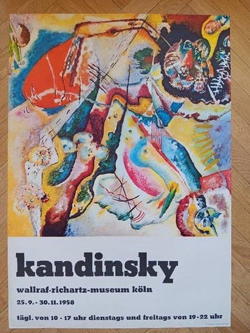 Wassily Kandinsky - Affiche originale dexposition - Musée