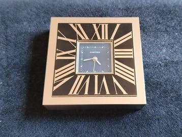 Wekker - cartier - Art Deco Staal - 1990-2000 - Art Deco