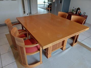 Cassina - Frank Lloyd Wright - Tafel (5) - Kersenhout