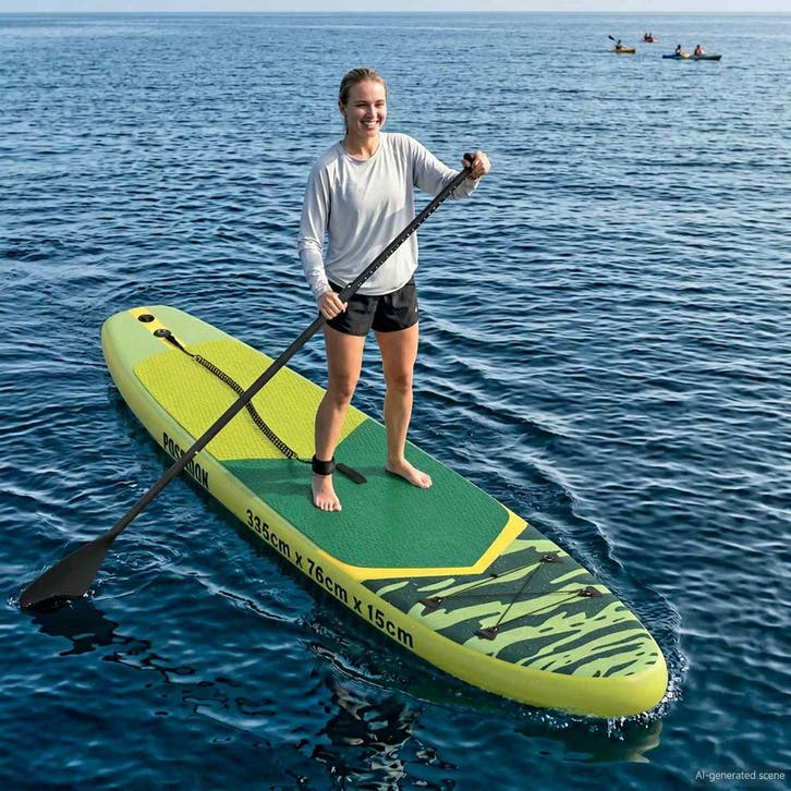 vidaXL Opblaasbaar Stand Up Paddle Board POSEIDON 335 x 76 x, Watersport en Boten, Suppen, Nieuw, Verzenden