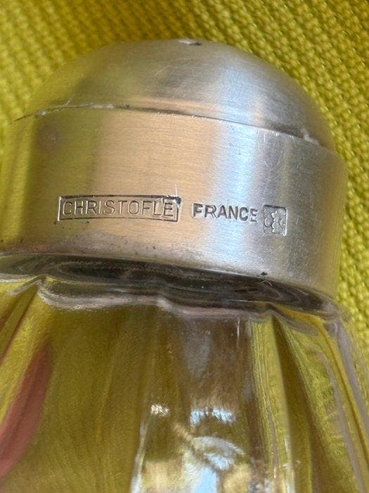 Christofle - Suikerzeef - Verzilverd, Glas, Antiquités & Art, Antiquités | Meubles | Tables