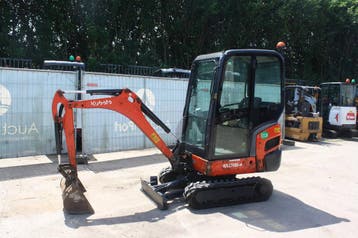 Veiling: Minigraver Kubota KX016-4 Diesel 9.6kW 2014, Ophalen