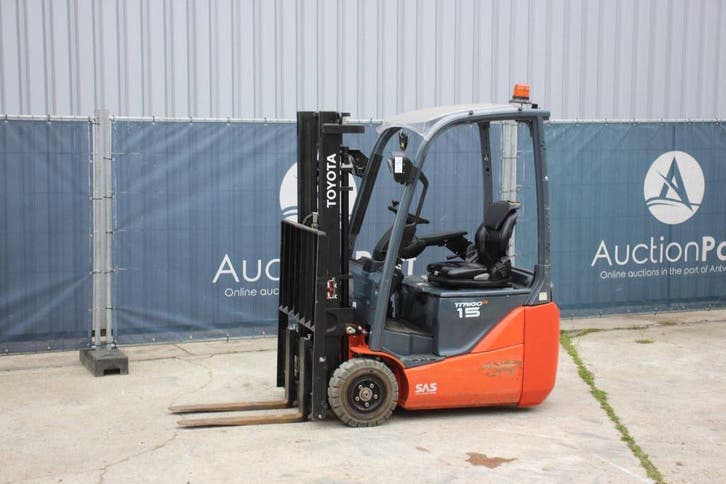 Veiling: Heftruck Toyota 8FBE15T Elektrisch 1500kg 2018, Zakelijke goederen, Machines en Bouw | Heftrucks en Intern transport