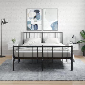 vidaXL Nachtkastjes 2 st wandgemonteerd 35x35x20 cm, Verzenden, Nieuw