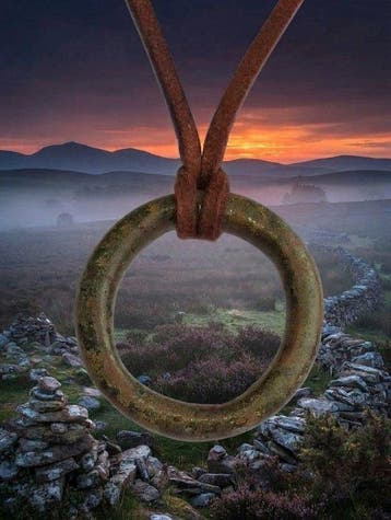 Celtique Bronze Amulette druidique ancienne - « Infinity ».
