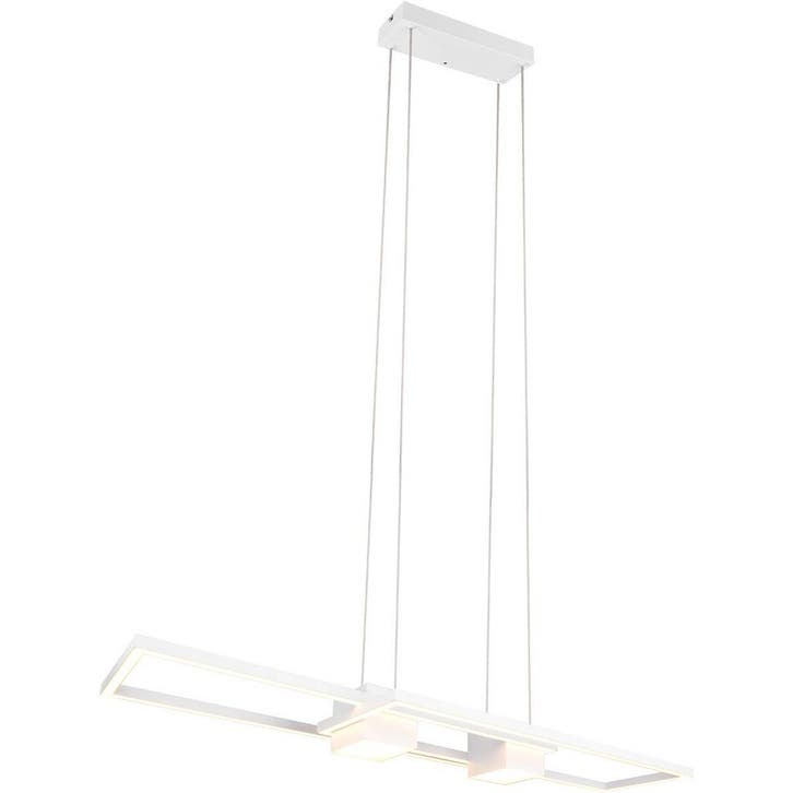 Trion Zuru 37W Witte LED Hanglamp - Dimbaar, Aanpasbare Kleu, Huis en Inrichting, Lampen | Hanglampen, Nieuw, Verzenden