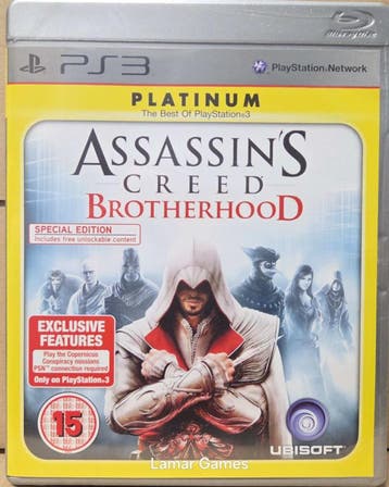 Assassins Creed Brotherhood platinum (ps3 used game), Ophalen of Verzenden, Nieuw