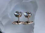 Argent, Cristal de roche - Boutons de manchette - Art Deco