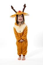 Onesie Rendier Pakje 110-116 Rendierenpak Kostuum Bruin Elan, Ophalen of Verzenden, Nieuw