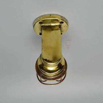 Wandlamp - Messing, Glas, Koper, Antiek en Kunst