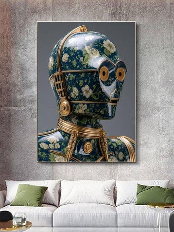Shayer - C-3PO – The Porcelain Droid - XL - 60x80cm - 1/1, Verzamelen, Nieuw
