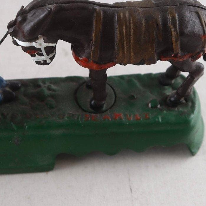 Spaarpot - I Always Did Spise a Mule - Gietijzer -, Antiek en Kunst, Antiek | Overige Antiek