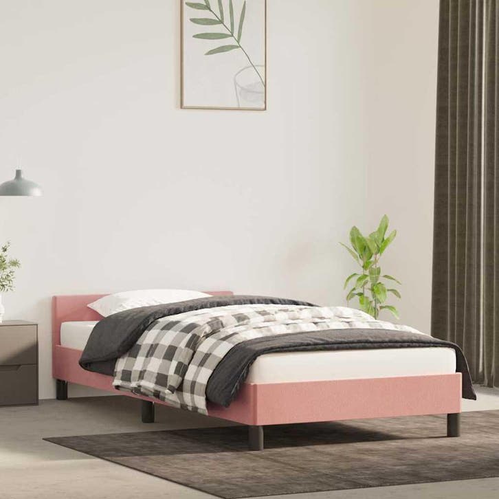 vidaXL Bedframe met hoofdeinde zonder matras 80x200 cm, Huis en Inrichting, Slaapkamer | Bedden, Nieuw, Verzenden