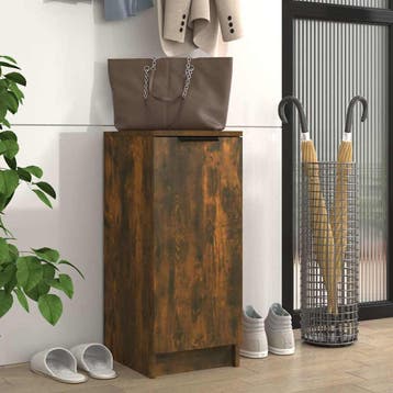 vidaXL Schoenenkast 30x35x70 cm bewerkt hout gerookt, Verzenden