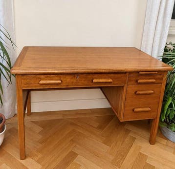 Abbess - Bureau plat - D 303 - Rovere - 4 tiroirs, plateau