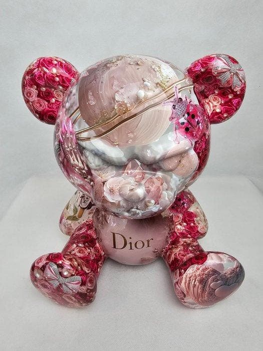 ArtBrut by Ann - Mad Bear „Pink Fashion”, Antiquités & Art, Art | Objets design