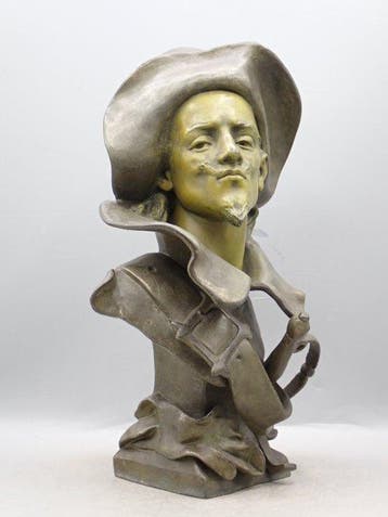 Charles Vital-Cornu (1851-1927) - Buste, Capitaine Fracasse