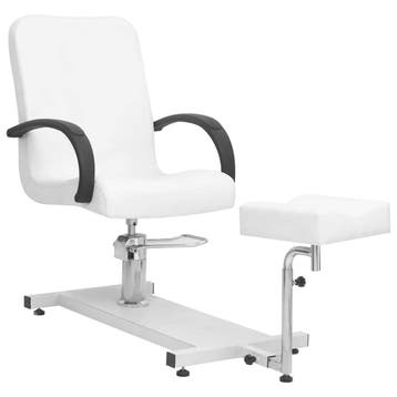vidaXL Salonstoel met voetenbankje 127x60x98 cm kunstleer, Sports & Fitness, Verzenden