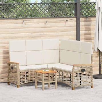 vidaXL Tuin verstelbare bank set 5-Aantal zitplaatsen, Verzenden, Nieuw