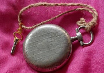 Antique Silverplated Key Wind Pocket Watch C.CRETTIEZ - -