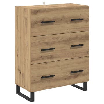 Dressoir Eiken | Retour deal -59% | Sla je slag, Gebruikt, Verzenden, Rustiek, 50 tot 100 cm