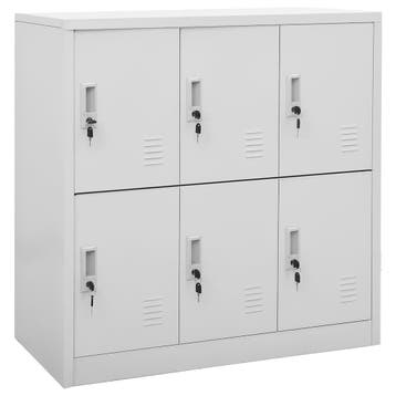 vidaXL Lockerkast 90x45x92,5 cm staal lichtgrijs, Verzenden