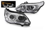 3D LED Angel Eyes koplampen Chrome geschikt voor BMW E60 E61, Auto-onderdelen, Verzenden, Nieuw, Universele onderdelen