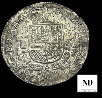 Spaanse Nederlanden. Carlos II. Patagon 1666 - Bruselas -