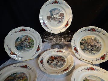 Sarreguemines - Eetservies (32) - Obernai - Aardewerk -