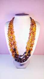 Long collier en ambre baltique - Ambre - Unique design - 210