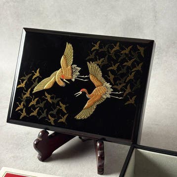 Echizen Lacquerware - Doos - Hout, Gelakt lakwerk -