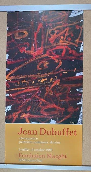Jean Dubuffet (after) - Original Exhibition Print 1985,