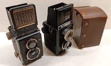 Rollei, Voigtländer Spiegelreflexcameras aus Sammlung, ca, Nieuw